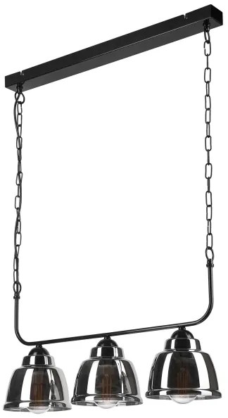 Lustră pe lanț MARIO 3xE27/60W/230V crom