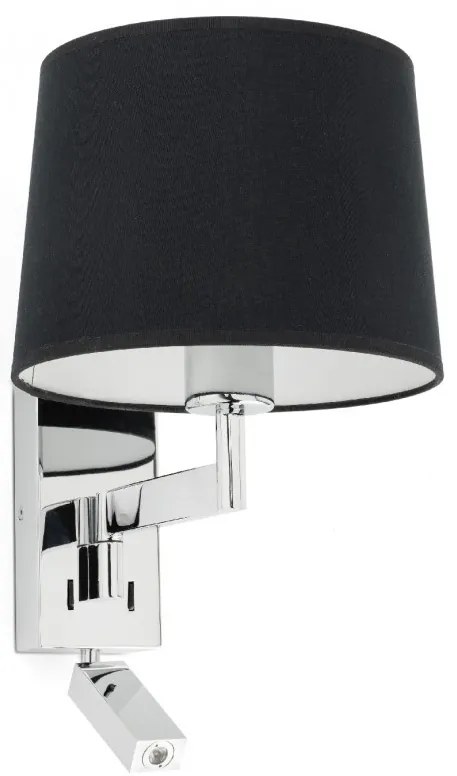 Aplica cu reader LED stil clasic design elegant ARTIS crom/negru