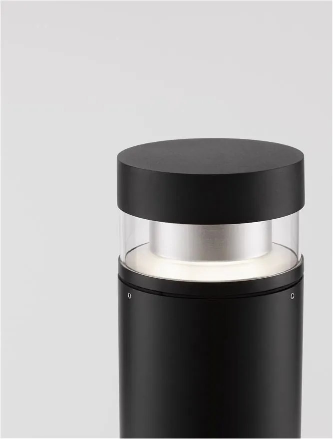 Stalp LED mediu pentru exterior design modern IP54 Tala negru H-70cm