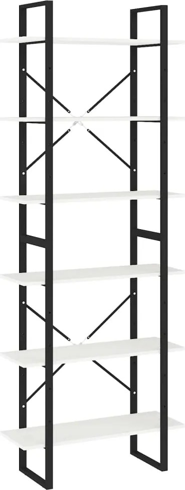 vidaXL Dulap înalt, alb, 80x30x210 cm, lemn masiv de pin