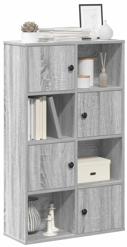 vidaXL Bibliotecă, gri sonoma, 60x24x101,5 cm, lemn prelucrat