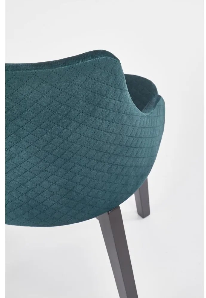 Scaun de bucaterie Toledo 3, verde/negru