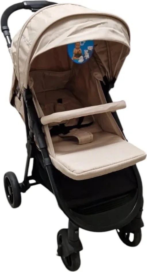 Carucior nou nascuti 2 in 1 BABY CARE™ PRO YK78, Pozitie somn, Spatar reglabil in 7 trepte, Frana picior, Pliabil, Maron Gold