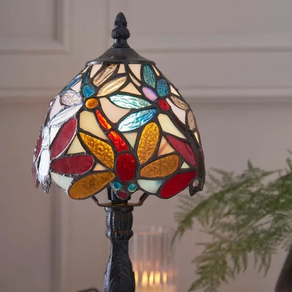 Endon 64246 - Lampă de masă Tiffany LORETTE 1xE14/40W/230V, diametru 15 cm