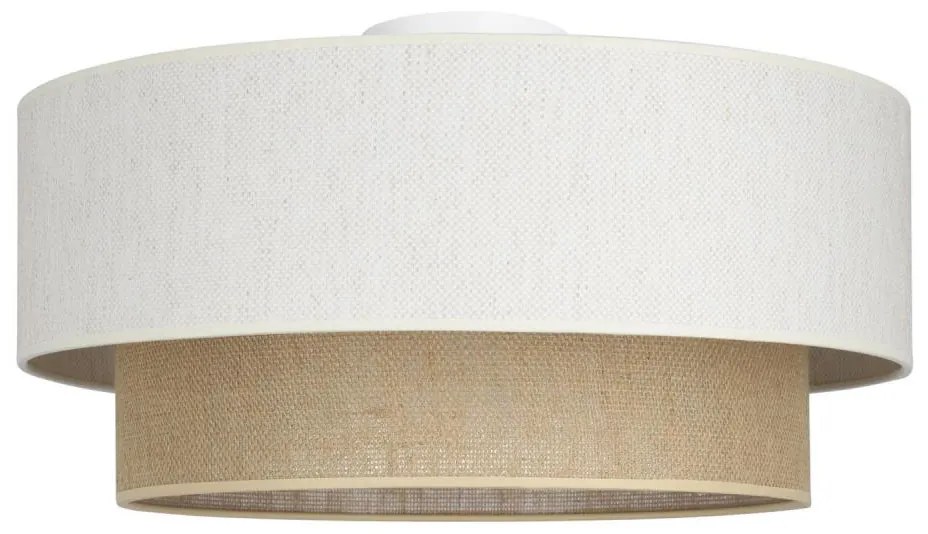 Plafonieră NATIA 1xE27/60W/230V alb/maro