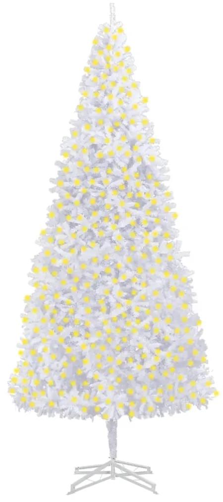 Brad de Craciun artificial cu LED-uri,alb, 500 cm 1, Alb, 500 cm