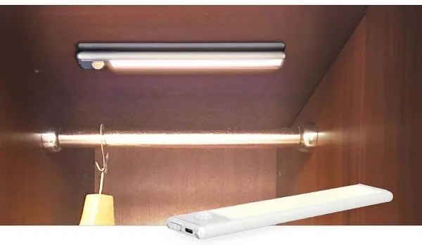 Corp de iluminat LED reîncărcabil cu senzor pentru corpuri de mobilă Nedis LCRM01WT LED/1W/1100 mAh 3000K