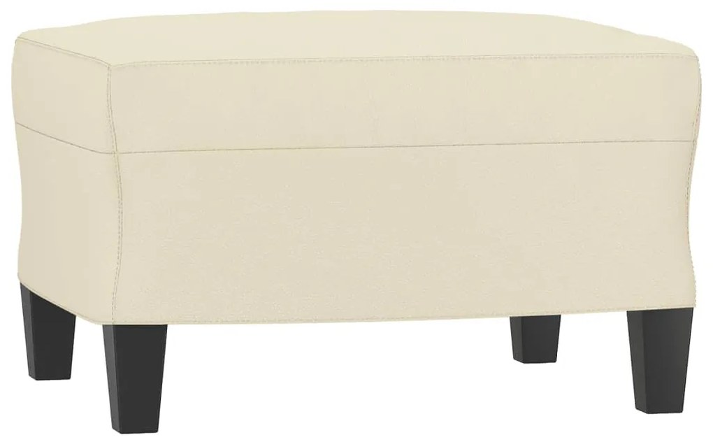 349336 vidaXL Taburet, crem, 60x50x41 cm, piele ecologică