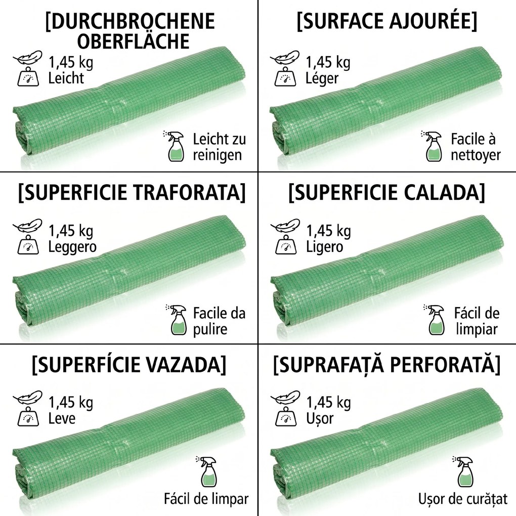 Outsunny Mini Seră Portabilă cu Uși Mari cu Fermoar și Acoperiș din PE pentru Protecție Împotriva Apei/UV, 180x90x90 cm, Verde | Aosom Romania
