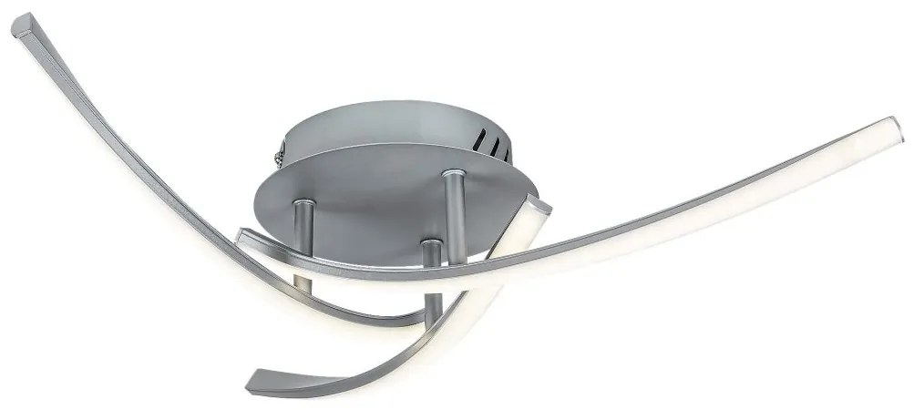 Plafoniera LED design modern Tatjana argintiu 47cm
