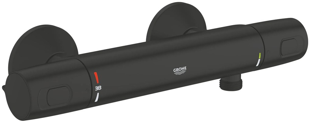 Grohe Precision baterie de duș perete cu termostat negru 1022172432