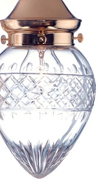 Plafoniera eleganta design LUX Budapest, bronz DLU 1441/5+1 bronze/376 klar-matt OR