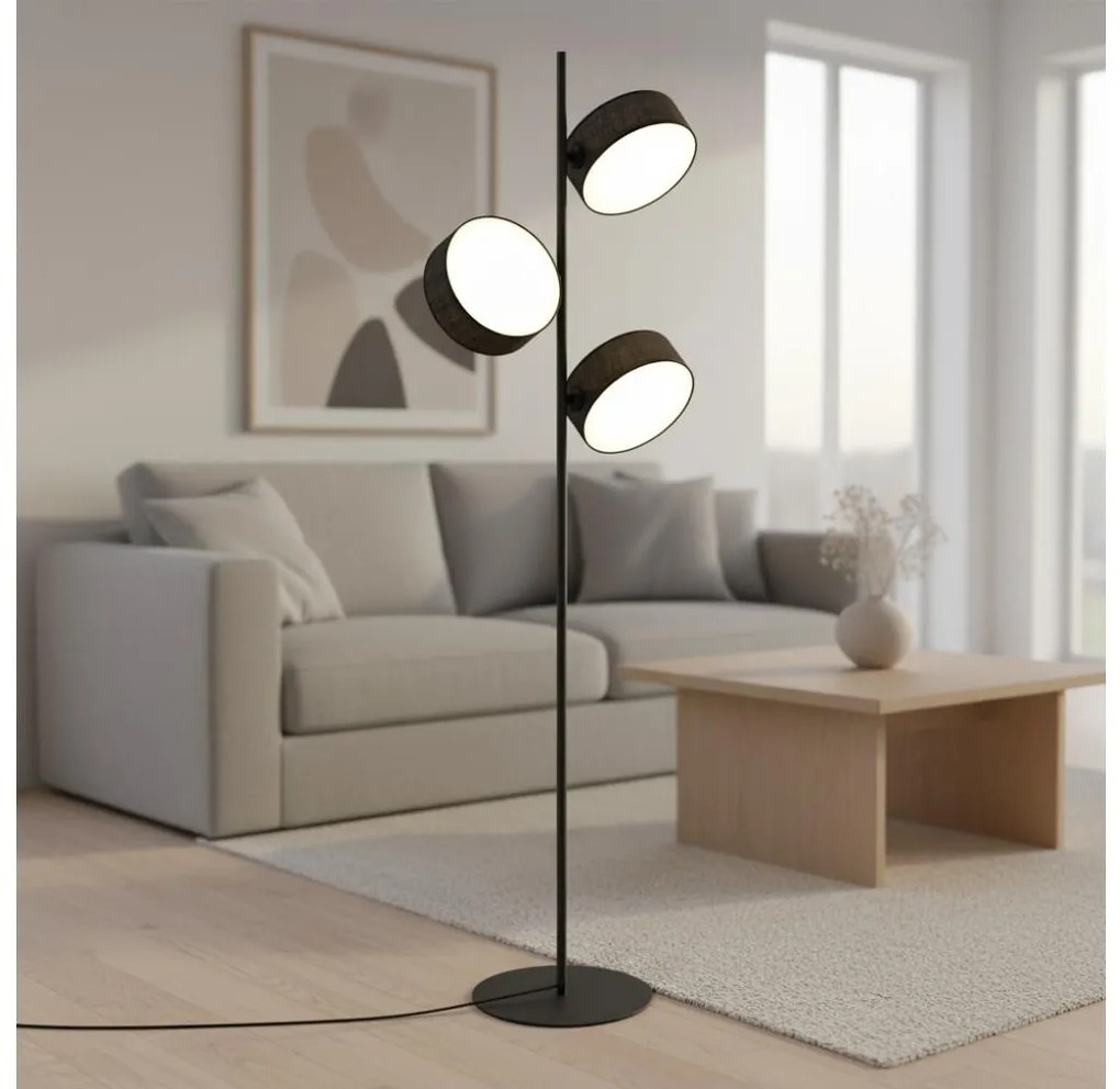 Lampadar DRUMZ 3xE14/10W/230V negru