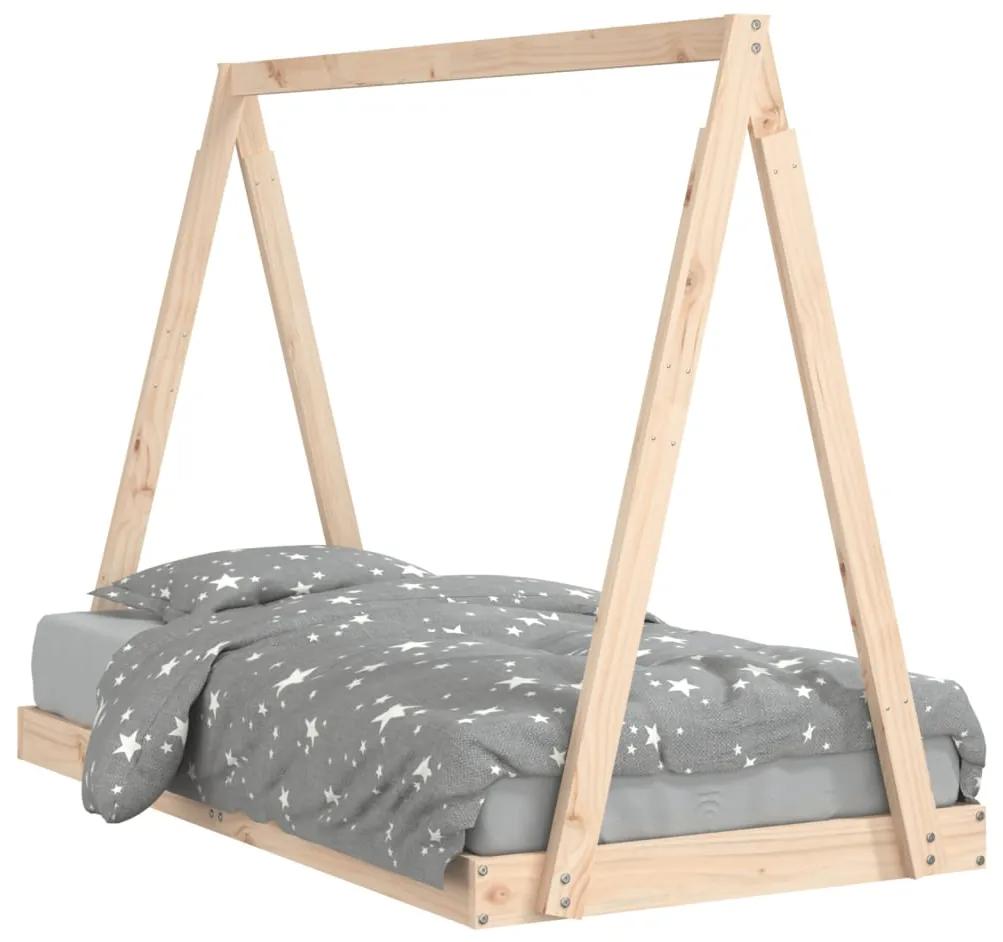 834528 vidaXL Cadru de pat pentru copii, 80x160 cm, lemn masiv de pin