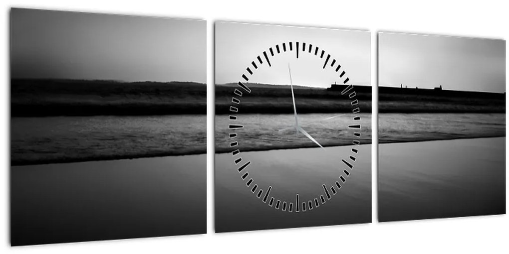 Tablou cu peisaj (cu ceas) (90x30 cm)