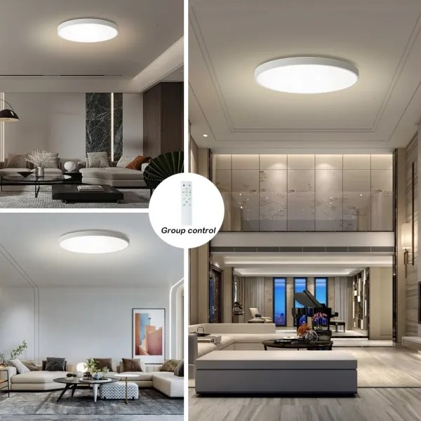 Brilagi - Lampă LED dimabilă POOL SMART LED/180W/230V diam. 120 cm Wi-Fi Tuya albă +telecomandă