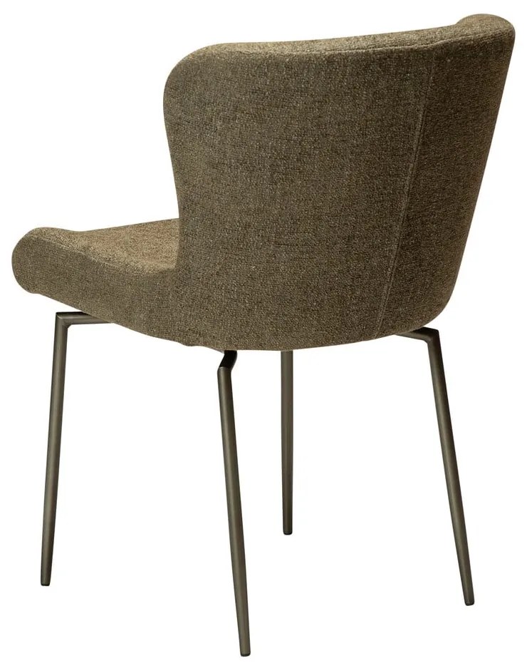 Scaun de dining kaki tapițat Glam – DAN-FORM Denmark