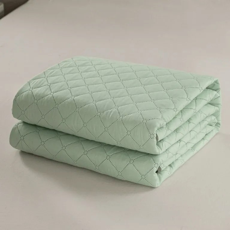 Cuvertura de pat MICROVELLE, verde Dimensiune: 220 x 240 cm