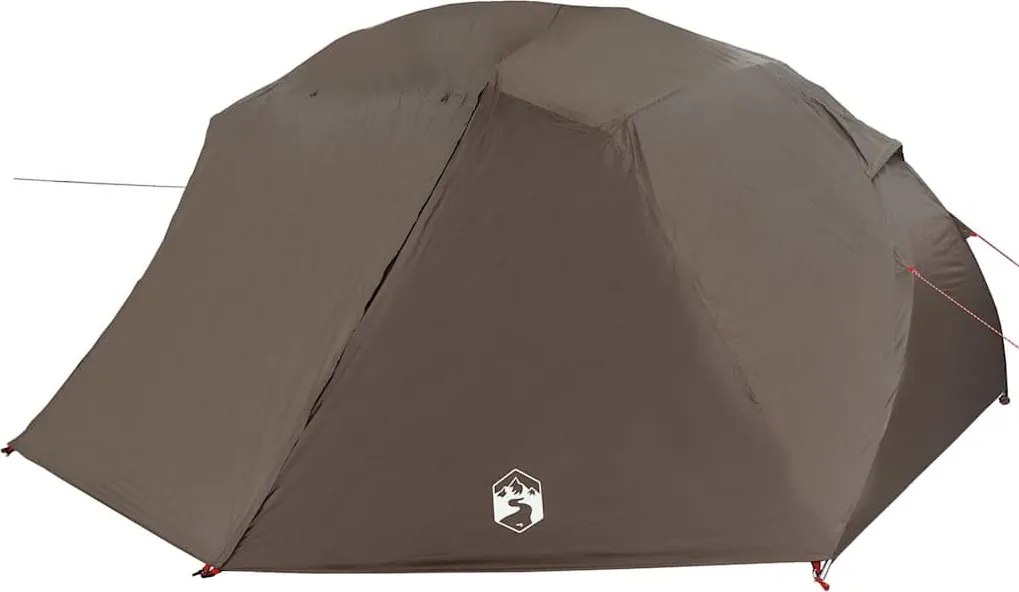 vidaXL Cort de pescuit cu acoperiș Maro 514 x 465 x 187 cm