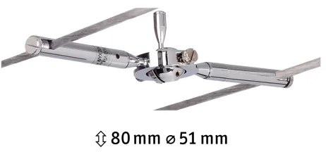 Paulmann 94147 - Spot TOGO pentru sistem cu cablu, 12V, 1xGU5,3/10W, crom