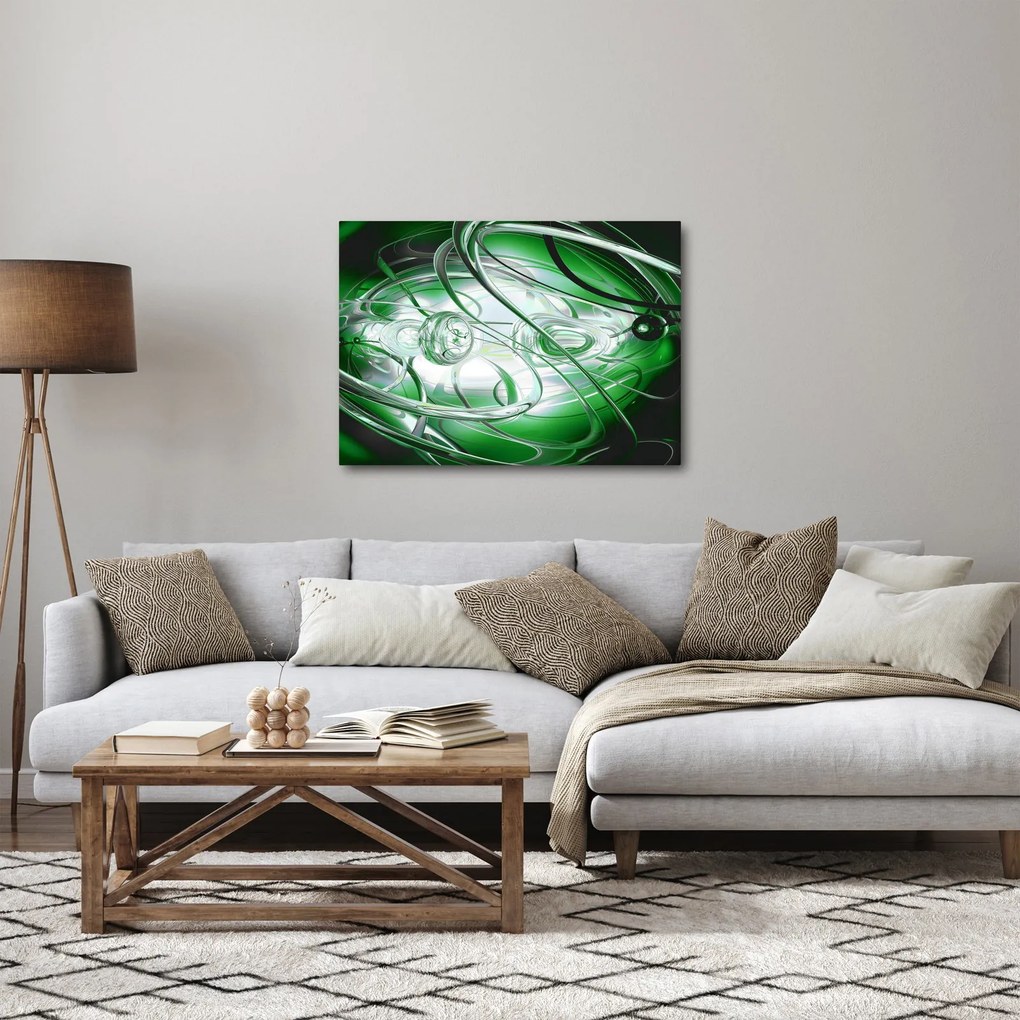 Tabloul abstract verde (70x50 cm)
