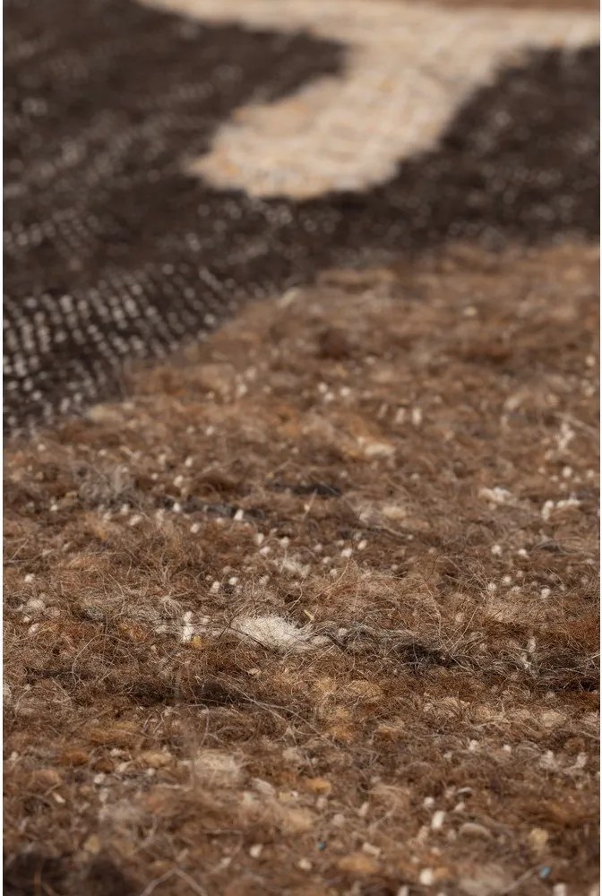 Covor maro din lână 160x230 cm Briton – Dutchbone