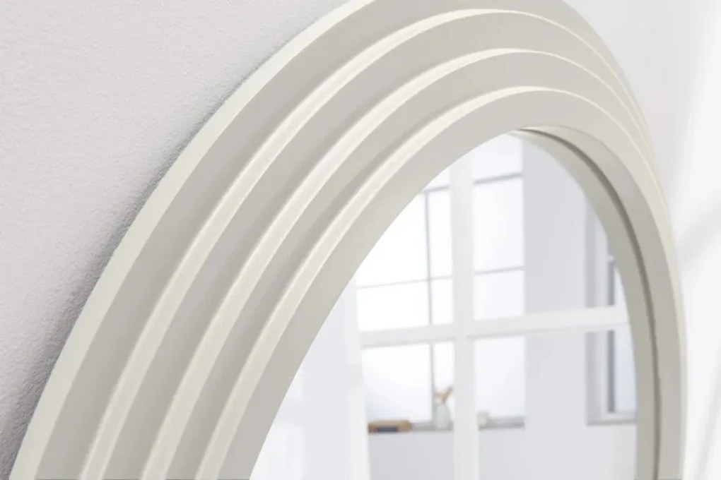 Oglinda de perete design modern Wave 160cm, alb A-45941 VC