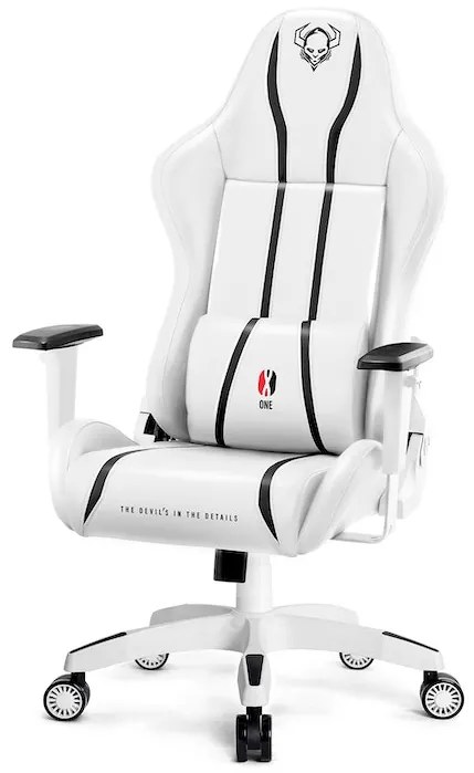 Scaun De Gaming Diablo X-One 2.0 Normal Size: Alb-Negru Diablochairs