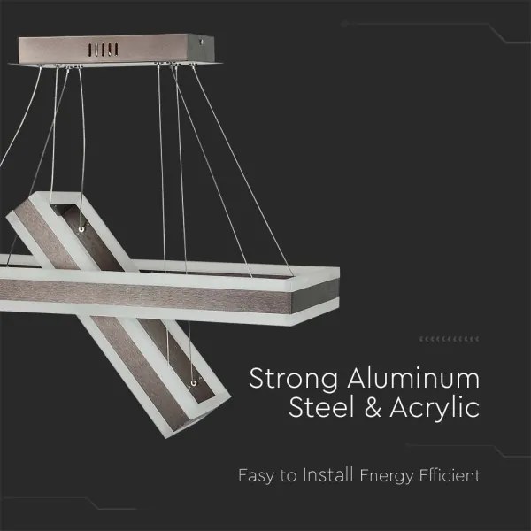 Lustră LED dimabilă pe cablu LED/113W/230V 3000K maro