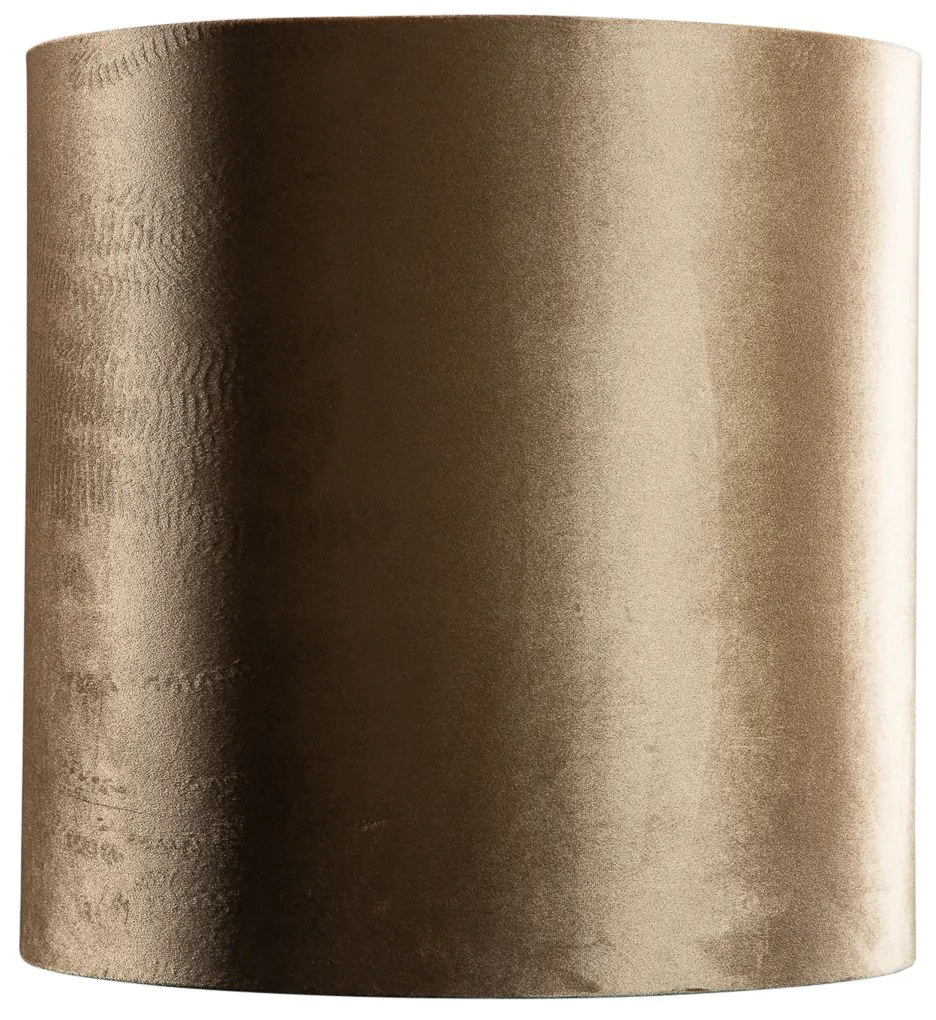 Abajur din catifea bronz cu interior auriu 40/40/40