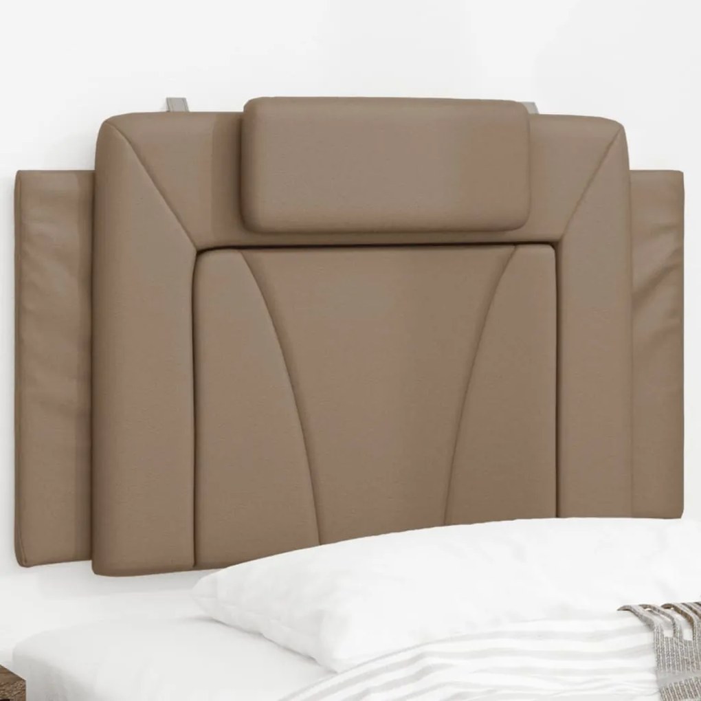 vidaXL Pernă pentru tăblie pat, cappuccino, 80 cm, piele artificială