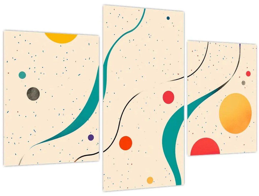 Tablou - Ilustrație colorată minimalistă (90x60 cm)