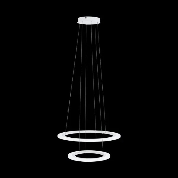 Pendul cu 2 lustre suspendatae LED design modern, diametru 59cm PENAFORTE 39273 EL