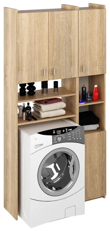 Dulap deasupra mașinii de spălat MIRALI, stejar sonoma