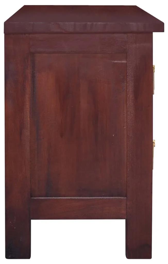 Comoda TV, maro clasic, 100 x 30 x 45 cm, lemn masiv de mahon 1, classical brown