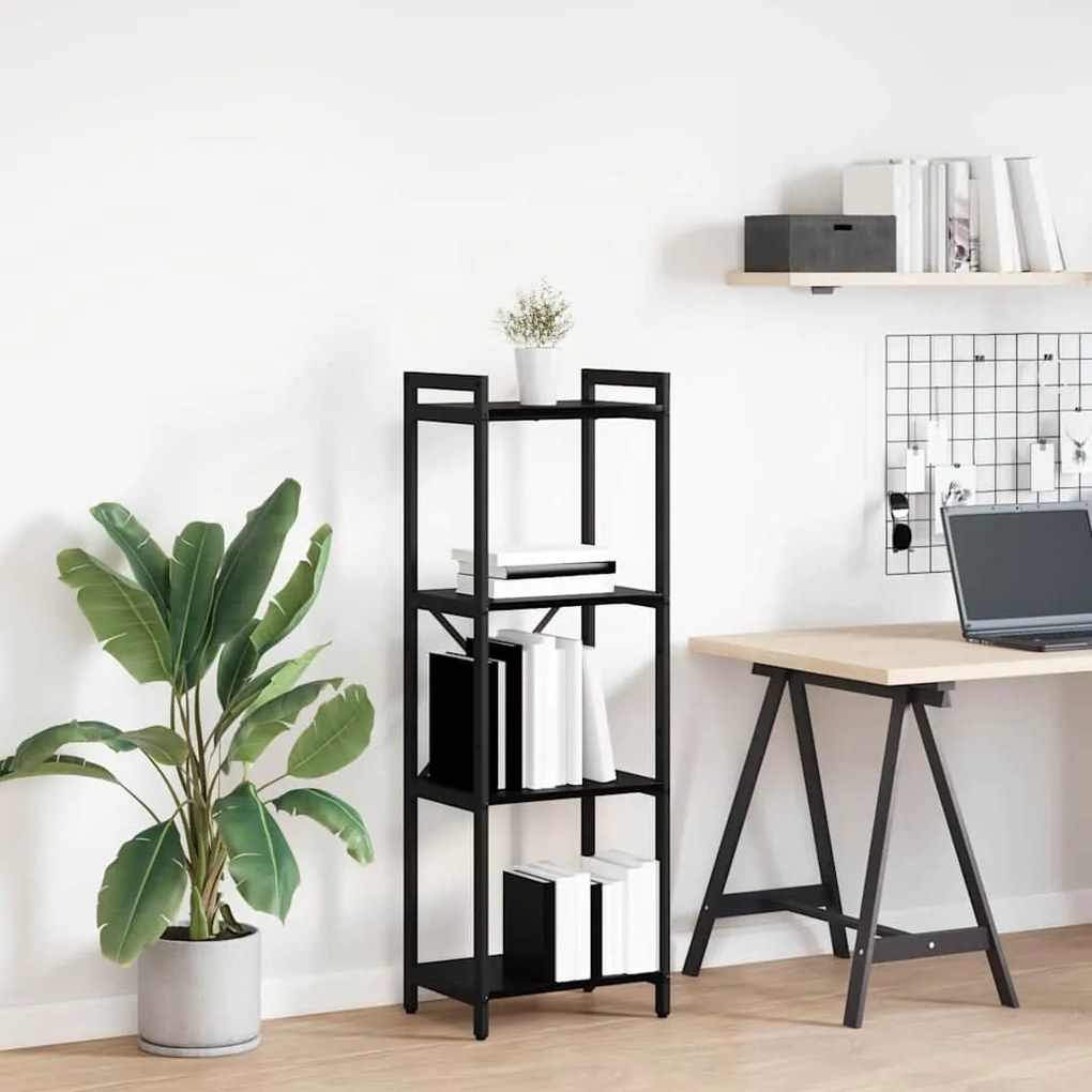 vidaXL Bibliotecă Stejar negru 40 x 30 x 118 cm Lemn compozit