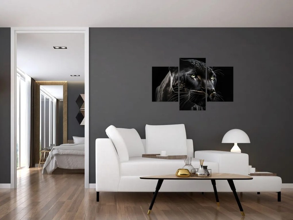 Tablou - Pantera Neagră (90x60 cm)
