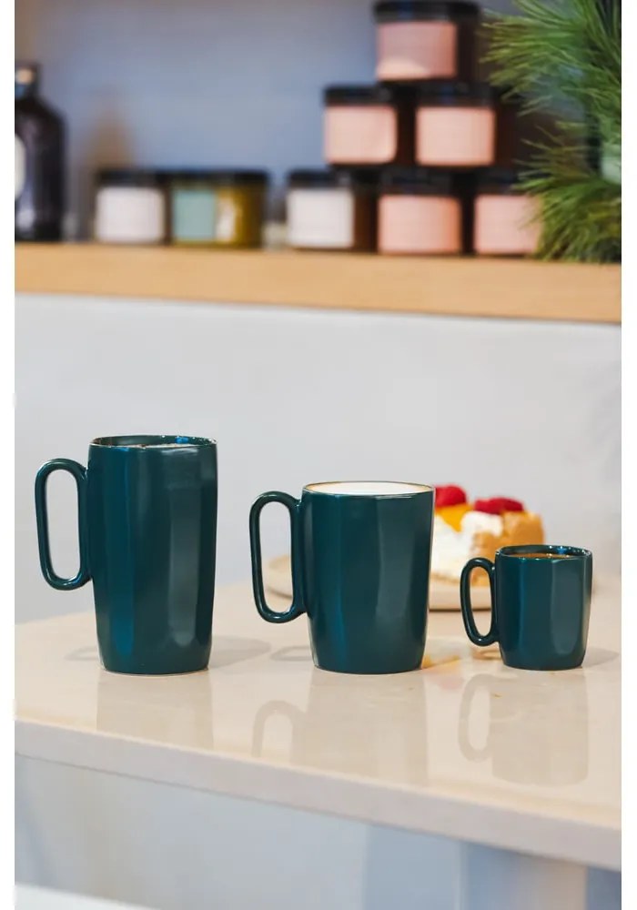 Căni verde-închis 2 buc. din gresie 250 ml Fuori – Vialli Design