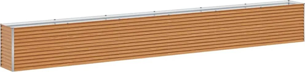 vidaXL Strat înălțat de grădină 582 x 50 x 68 cm Oțel Galvanizat