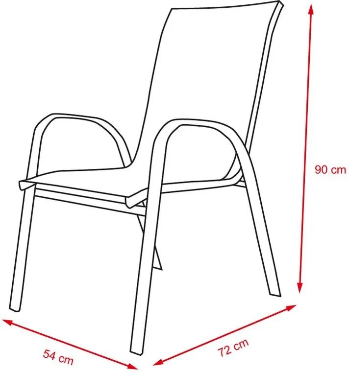 Scaun de grădină ALINA - set 2 buc.