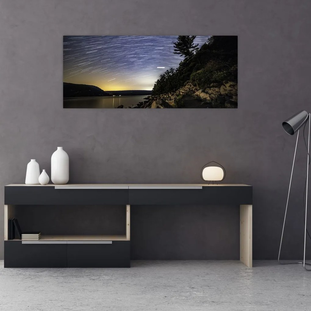Tablou - cerul cu apus de soare (120x50 cm)