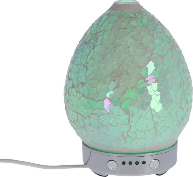 Lampa de masa cu difuzor aromaterapie Mozaic Bianco h 16 cm