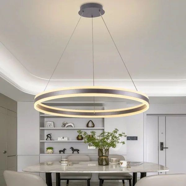 Lustră LED dimabilă pe cablu LED/110W/230V 3000-6500K + telecomandă