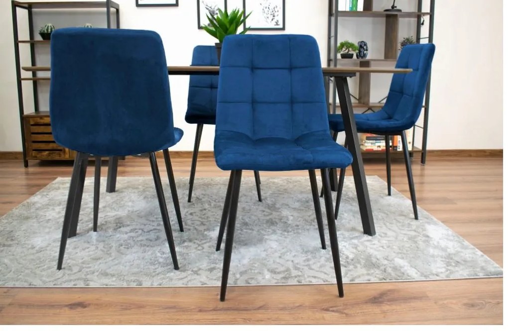 Scaun de sufragerie din catifea Zafir Luxury