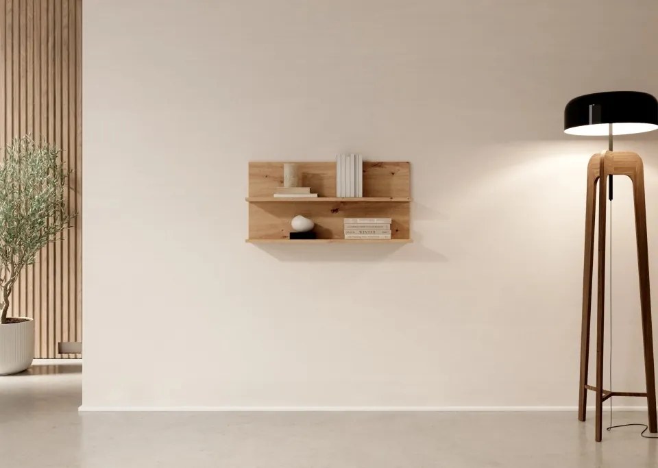 Raft Evi – 80x15x39 cm – Stejar Artisan