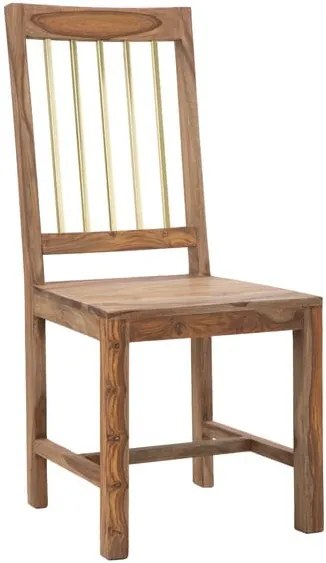 Set 2 scaune din lemn sheesham Mauro Ferretti Elegant