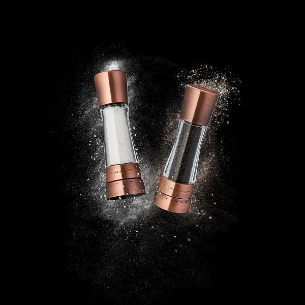 Cole&Mason DERWENT set 2 râșnițe sare și piper, 19 cm, cupru