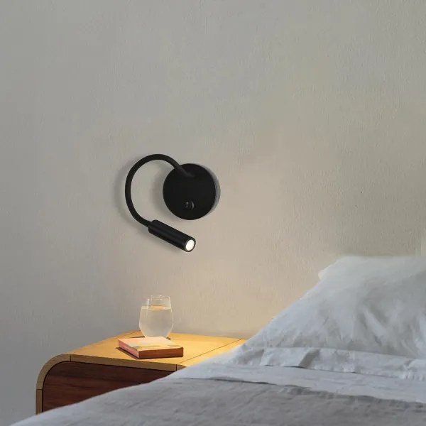 Lampă LED flexibilă de perete Brilagi MAYA LED/3W/230V 4000K negru