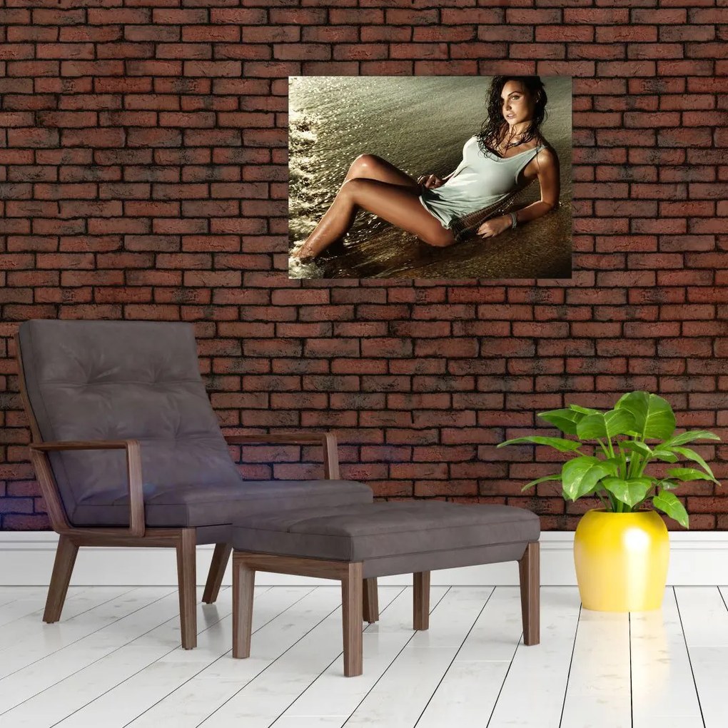 Tablou cu femeie pe plajă (70x50 cm)