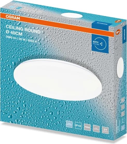 Osram - Plafonieră LED pentru baie CEILING ROUND, 36W/230V, Ø 48 cm, IP44, alb
